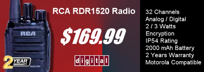 RCA 2-Way RDR1520 Radio