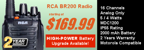 RCA 2-Way BR200 Portable Radio