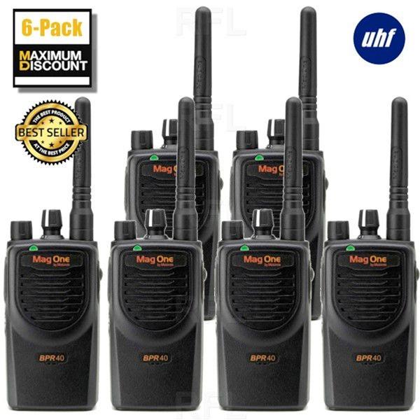 Motorola BPR40 Channel UHF Radios 6Pack [Best Deal]