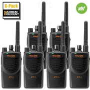 BPR40 Portable VHF 8CH Analog Radio - 6Pack