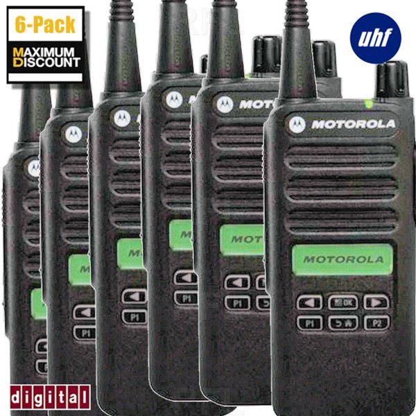 Motorola 6-Pack UHF CP100d Radios [EXTRA SAVINGS]