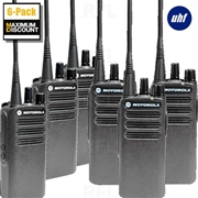 CP100D Portable UHF 16CH ANALOG Radio - 6 Pack