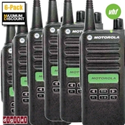 CP100D Portable VHF 160CH DIGITAL Radio - 6 Pack