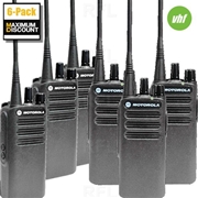 CP100D Portable VHF 16CH ANALOG Radio - 6 Pack