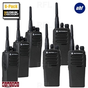 CP200D Portable UHF 16CH Digital Radio - 6 Pack