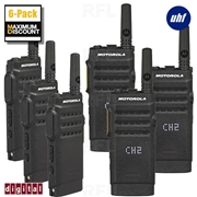 SL300 Portable UHF 99 CH Digital Radio - 6Pack