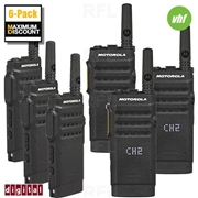 SL300 Portable VHF 99 CH Digital Radio - 6Pack