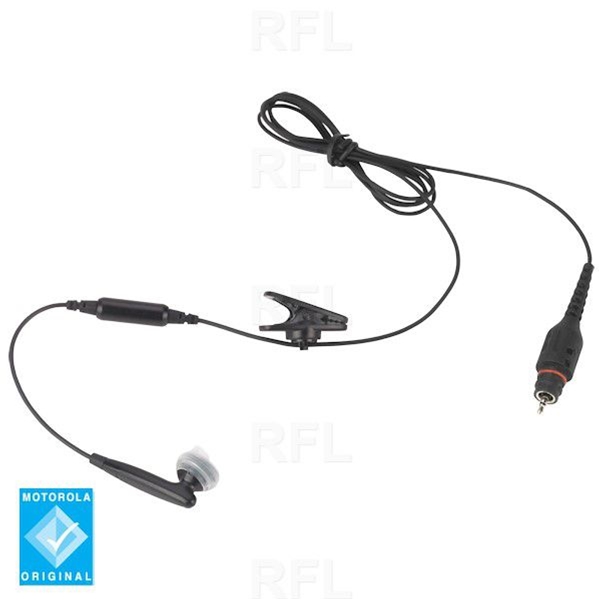 Operations Critical Wireless Earbud with 11.4? cable, inline mic, BLACK. Must be ordered with NNTN8127 wireless PTT Pod
